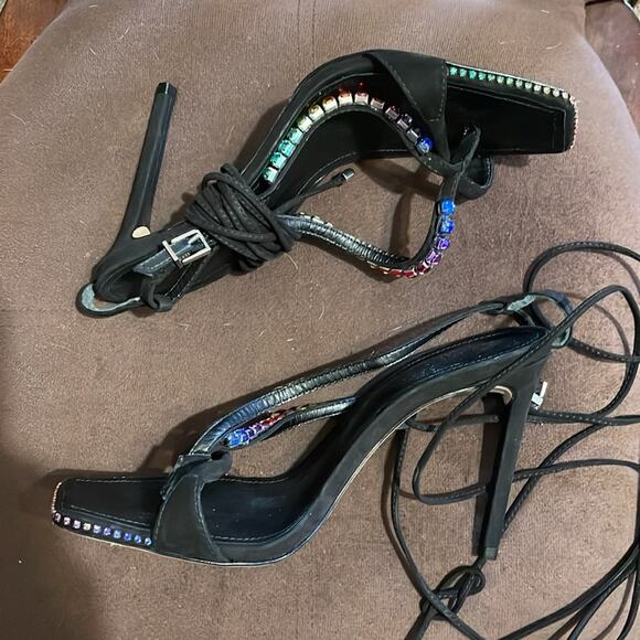 SCHUTZ rainbow sandal heels - Picture 9 of 12